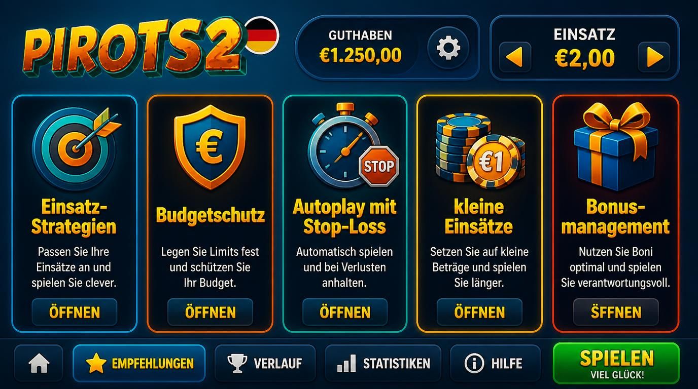Strategisches Spielen und Budgetkontrolle